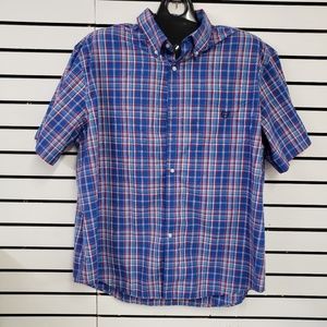 Men's chaps button up shirt